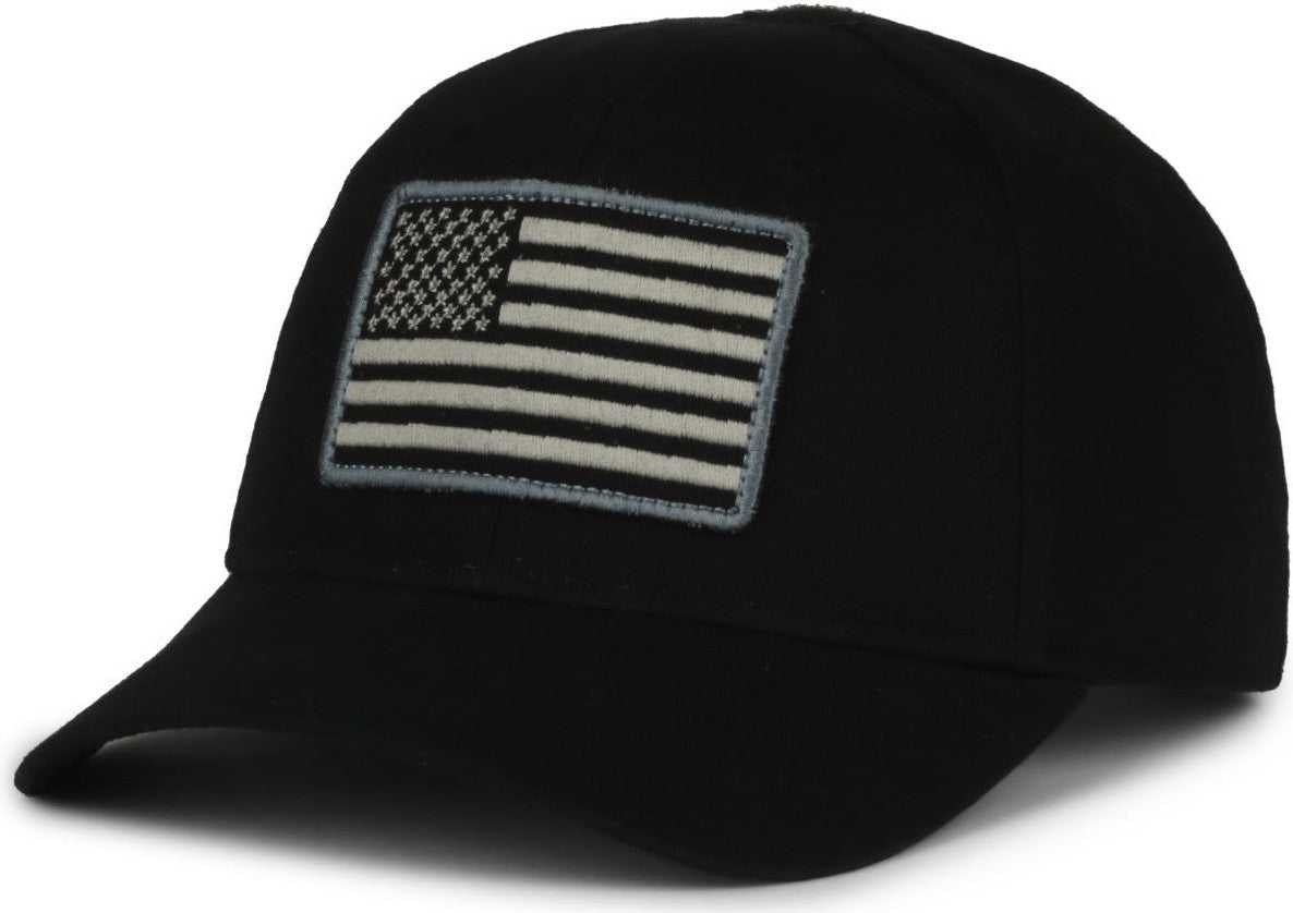 OC Sports RCA-01 Fleece Lined Crown Cap - Black - HIT a Double - 8
