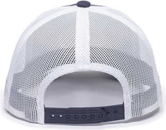 OC Sports RMEF15A Rockey Mountain Elk Series Cap -Navy White - HIT a Double - 2