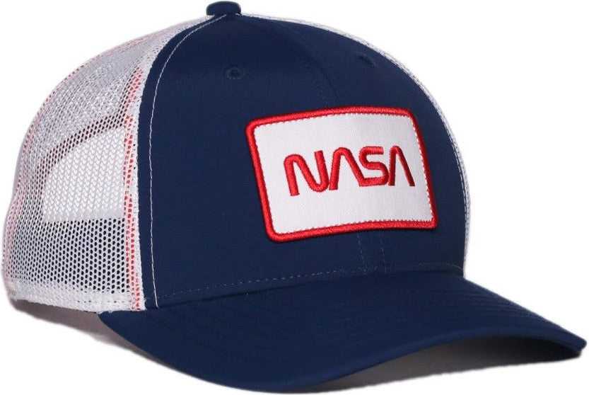 OC Sports SPACE02 NASA Mesh Back Mini Ripstop Nylon Cap - Navy White | HIT a Double