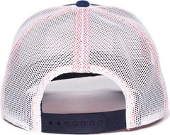 OC Sports SPACE02 NASA Mesh Back Mini Ripstop Nylon Cap - Navy White | HIT a Double