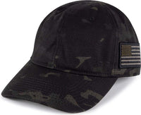 OC Sports TAC-700 Tactical Multicam Cap with Flag - Multicam Black | HIT a Double