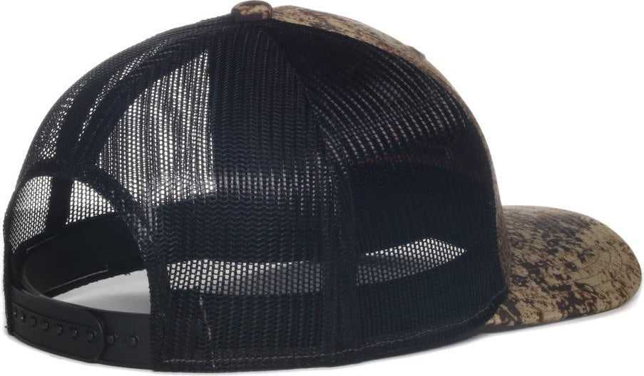 OC Sports TRU04A Canvas Camo Mesh Back Cap - Truetimber Prairie Black | HIT a Double
