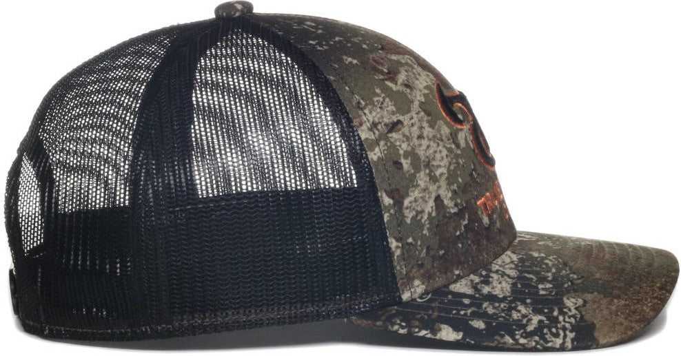 OC Sports TRU04A Canvas Camo Mesh Back Cap - Truetimber Strata Black | HIT a Double