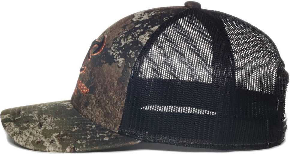 OC Sports TRU04A Canvas Camo Mesh Back Cap - Truetimber Strata Black | HIT a Double