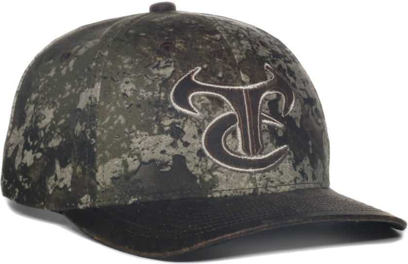 OC Sports TRU05A Canvas Camo Solid Back Cap - Truetimber Strata Dark Brown | HIT a Double