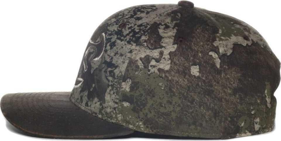 OC Sports TRU05A Canvas Camo Solid Back Cap - Truetimber Strata Dark Brown | HIT a Double