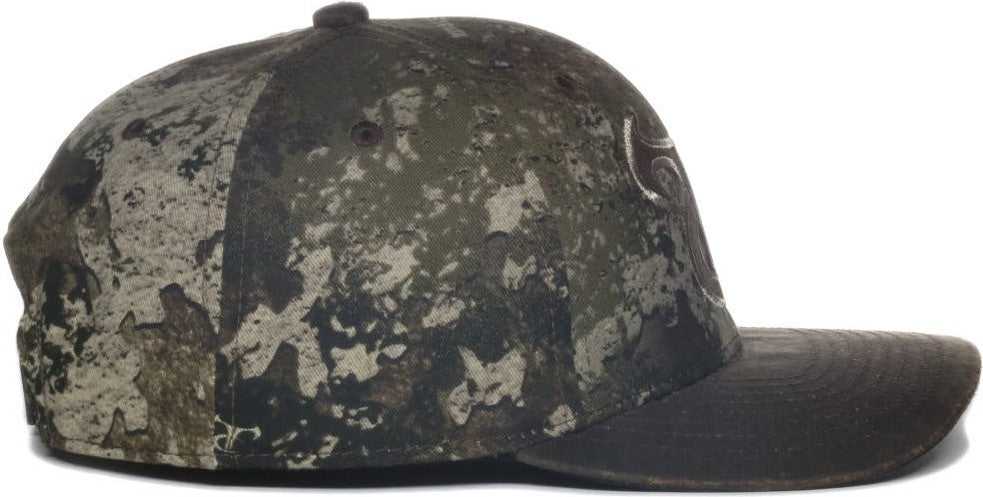 OC Sports TRU05A Canvas Camo Solid Back Cap - Truetimber Strata Dark Brown | HIT a Double