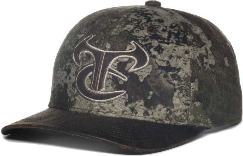 OC Sports TRU05A Canvas Camo Solid Back Cap - Truetimber Strata Dark Brown | HIT a Double