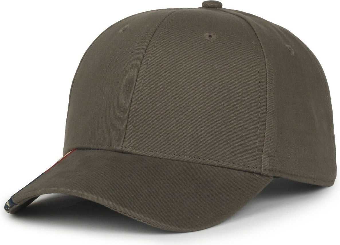OC Sports USA-300 Adjustable American Flag on Bill Cap - Olive USA2 | HIT a Double