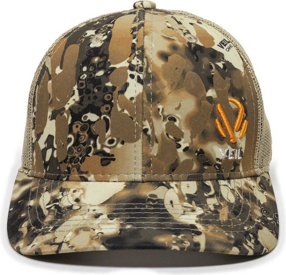 OC Sports VEIL-001 VEIL Camo Mesh Back Cap - Veil Camo Avayde Natural | HIT a Double