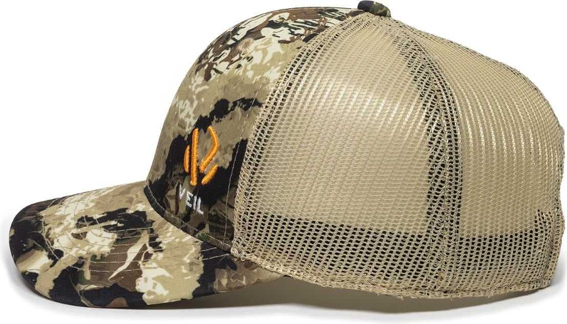 OC Sports VEIL-001 VEIL Camo Mesh Back Cap - Veil Camo Whitetail Natural - HIT a Double - 5