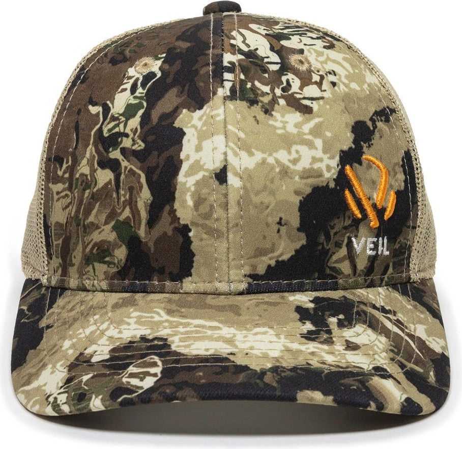 OC Sports VEIL-001 VEIL Camo Mesh Back Cap - Veil Camo Whitetail Natural - HIT a Double - 3