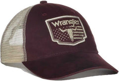OC Sports WRA-102 Wranger Flag Patch Flat Visosr Cap - Brown Bone | HIT a Double