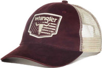 OC Sports WRA-102 Wranger Flag Patch Flat Visosr Cap - Brown Bone | HIT a Double