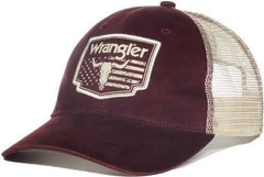 OC Sports WRA-102 Wranger Flag Patch Flat Visosr Cap - Brown Bone | HIT a Double