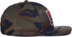 OC Sports WRA-110 Wranger Flat Visor High Crown Cap - Generic Camo | HIT a Double