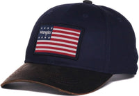 OC Sports WRA-111 Wranger Flag Patch Structured  Cap - Navy | HIT a Double