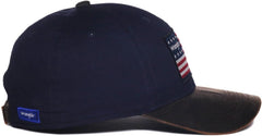 OC Sports WRA-111 Wranger Flag Patch Structured  Cap - Navy | HIT a Double