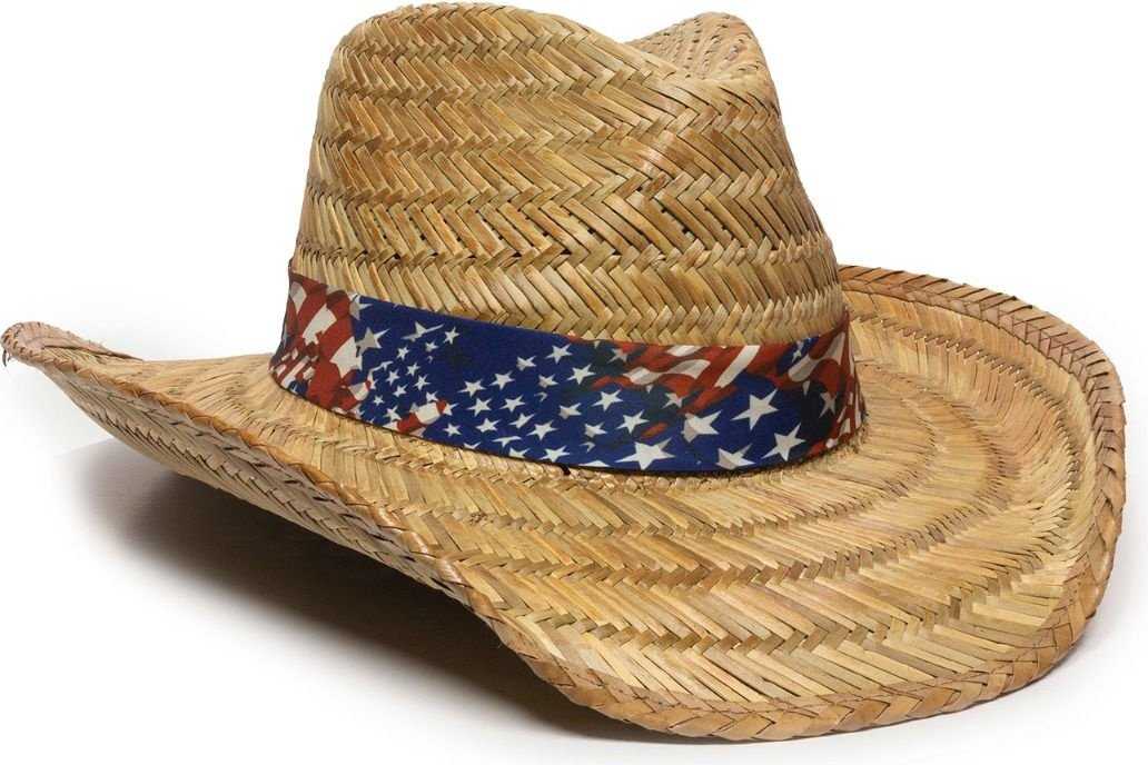 OC Sports STW-300 Cowboy Straw Hat - Natural | HIT a Double