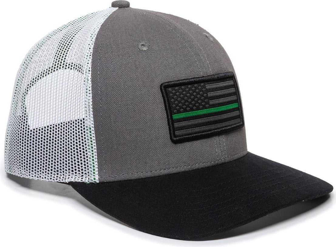 OC Sports USA-150 Heavy Brushed Canvas Cap - Military | HIT a Double