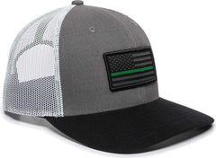 OC Sports USA-150 Heavy Brushed Canvas Cap - Military | HIT a Double
