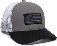 OC Sports USA-150 Heavy Brushed Canvas Cap - Police | HIT a Double
