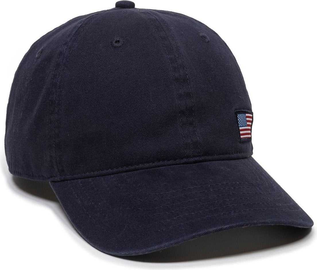 OC Sports USA-160 Low Crown Unstructured Cap -Navy | HIT a Double