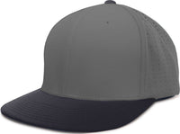 Pacific ES474 Perforated F3 Performance Flexfit Cap - Graphite Navy | HIT a Double