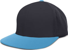 Pacific ES474 Perforated F3 Performance Flexfit Cap - Navy Columbia Blue | HIT a Double