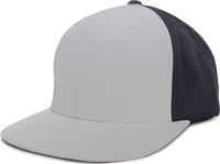 Pacific ES474 Perforated F3 Performance Flexfit Cap - Silver Navy Silver | HIT a Double
