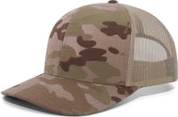 Pacific Headwear M08 MultiCam Snapback Trucker Cap - Multicam Arid Tan | HIT a Double