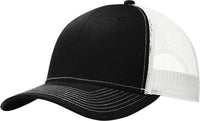 Port Authority C112 Snapback Trucker Cap - Black White | HIT a Double