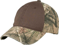 Port Authority C807 Camo Cap with Contrast Front Panel - Mossy Oak Break-Up Country Chocolate | HIT a Double