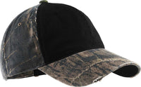 Port Authority C807 Camo Cap with Contrast Front Panel - Mossy Oak New Break-Up Black | HIT a Double