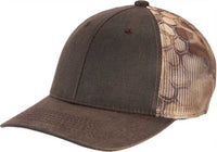 Port Authority C891 Pigment Print Camouflage Mesh Back Cap - Kryptek Highlander Brown | HIT a Double