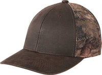 Port Authority C891 Pigment Print Camouflage Mesh Back Cap - Mossy Oak Break Up Country Brown | HIT a Double