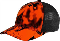Port Authority C892 Performance Camouflage Mesh Back Snapback Cap - Kryptek Inferno Black | HIT a Double