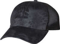 Richardson 111P Washed Printed Trucker Caps- Kryptek Typhon Black | HIT a Double