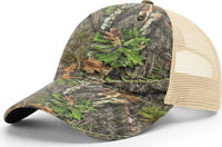 Richardson 111P Washed Printed Trucker Caps- Mossy Oak Obsession Khaki | HIT a Double
