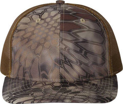 Richardson 112P Patterned Snapback Trucker Caps- Kryptek Highlander - Buck | HIT a Double