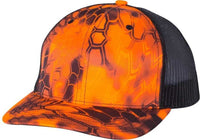 Richardson 112P Patterned Snapback Trucker Caps- Kryptek Inferno Black | HIT a Double