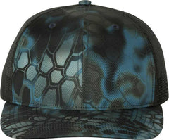 Richardson 112P Patterned Snapback Trucker Caps- Kryptek Neptune Black | HIT a Double