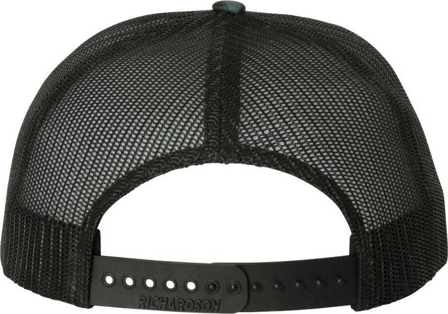 Richardson 112P Patterned Snapback Trucker Caps- Kryptek Neptune Black | HIT a Double