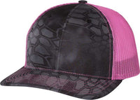 Richardson 112P Patterned Snapback Trucker Caps- Kryptek Typhon Neon Pink | HIT a Double