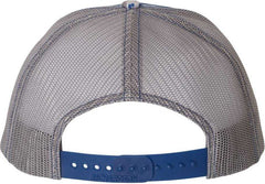 Richardson 112P Patterned Snapback Trucker Caps- Royal Digital Camo Charcoal | HIT a Double
