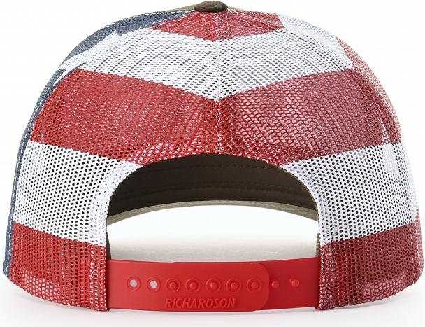 Richardson 112PM Printed Mesh-Back Trucker Caps- Mossy Oak Country DNA Stars & Stripes | HIT a Double