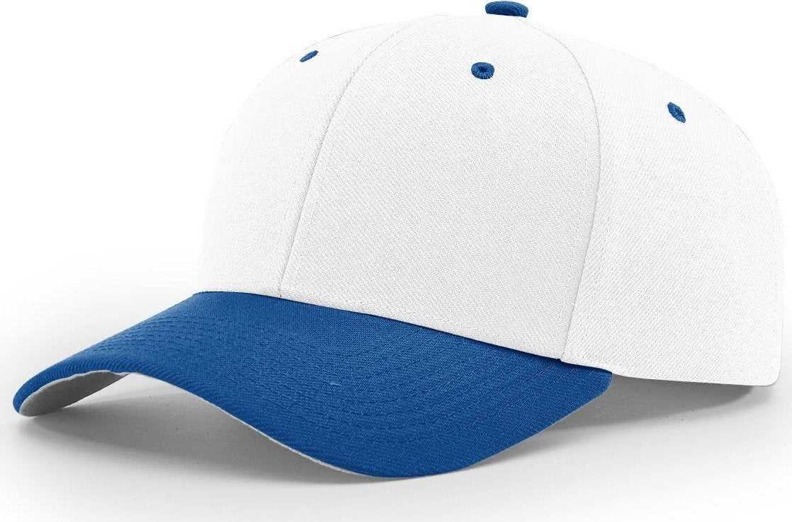 Richardson 514 Surge Adjustable Caps- White Royal | HIT a Double
