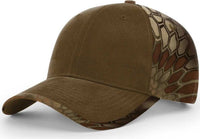 Richardson 844 Duck Cloth Front W/ Camo Back Caps- Buck Kryptek Highlander | HIT a Double