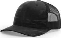 Richardson 862 Structured MultiCam Trucker Caps- Black  Camo Black | HIT a Double