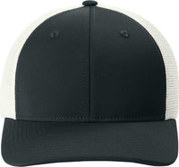 Sport-Tek STC46 Club Trucker Cap - Black/ White | HIT a Double